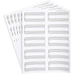 Double Staff Stickers for Music Class Supplies (4 x 2 in, 150 Pack)