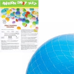 Sparkle and Bash 16 ft Balloon Drop Net - Ceiling Balloon Net Holds 200 - Reusable Drop Kit with Pull Cord - Multicolor