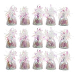 BLUE PANDA Holographic Balloon Weights - 6 oz, 4.5 in, 15 Pack - Iridescent Balloon Table Centerpiece & Anchor Weights for...