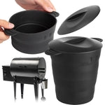 Impresa Reusable Silicone Grease Bucket Liner - Compatible with Traeger & Pit Boss Pellet Grills & Pellet Grill Accessorie...