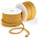 Bright Creations Gold Rope Twisted Cord - Metallic Gold Cording for Sewing & Upholstery Trim - Decorative Braided Rope for...
