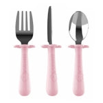 Grabease Toddler Silverware Set Forks Spoons and Knives Set Toddler Utensils Feeding Supplies, BPA and Phthalates-Free, Di...