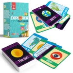 merka Science Flash Cards for Kids - 90-Count Multicolor Waterproof Deck - Solar System Facts & Planet Cards for Kids & Hu...