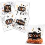 Spooky Central Resealable Treat & Snack Bags - 7.25 x 6.7 In Clear Plastic - 120 Pack - Zip Top & Reusable Bulk Party Favo...