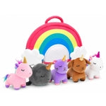 PixieCrush Unicorn Stuffed Animal Set - 5 Plush Toys for Girls with Narwhal, Puppycorn, Kittycorn and Rainbow Unicorn - So...