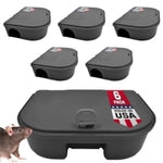 Exterminators Choice Mouse Bait Station Kit - Heavy-Duty Indoor & Outdoor Use - Bait Stations for Yard - Secure Key-Lock D...