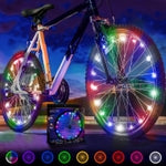 Activ Life 2-Tire Pack LED Bike Wheel Lights with Batteries Included, Get 100% Brighter and Visible from All Angles for Ul...