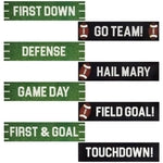 BLUE PANDA 8-Pack Football Team Cutouts - 4 x 17 In, Multicolored Vinyl Wall-Mount - Party Wall Decorations & Tailgate Sig...
