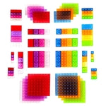 Strictly Briks Translucent Building Brick Starter Kit - Compatible with Lego - Create Castles & Spaceships with Transparen...