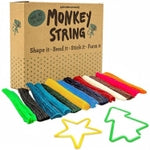Impresa Monkey String Fidget Toys - 500-Piece, Multicolor Calming Sensory Play & Focus Aid - Arts & Crafts Sensory Kit & S...
