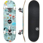 Magneto Complete Skateboard Cruiser - Trick-Ready Skateboard for Kids 6-8 - 27.5 in x 7.75 in, 7-Ply Maple, Mashup