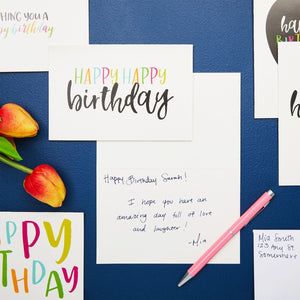 48 Pack Bulk Birthday Cards with Envelopes, Blank Inside, 6 Assorted Happy Birthday Designs for Men, Women, and Kids (4 x 6 In)