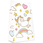 BLUE PANDA Unicorn Party Favor Bags - 5 x 8.5 x 3 In, 36 Pack - Rainbow Unicorn Paper Goodie Bags for Candy & Treats with ...