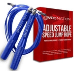 WOD Nation Adjustable Jump Rope - Boxing & HIIT Skipping - Smooth 360° Rotation Ball Bearing Jump Rope - Adjustable 10 ft ...