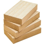 Bright Creations Unfinished MDF Wood Board - 5 x 3 x 1 In, Pack of 4 - Smooth Surface for Paint & Stain - Wood Pieces for ...
