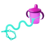 Goji Baby Bottle Bungee Strap - Break-Resistant Tether for Toddler Drink Strap - Stroller & High Chair Water Bottle Holder...