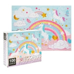 Blue Panda Unicorn Floor Challenge for Kid Girl - 100 Pieces, 2.3 x 3 ft, Rainbow Style - Educational Activity & Hands-On ...
