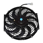 A-Team Performance - 170071 12" Radiator Electric Cooling Fan Car Transmission - Cooler Heavy Duty 10 Curved - Blades 12V ...