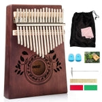 UNOKKI 17-Key Kalimba Thumb Piano - Portable Mahogany Percussion Mbira Instrument - Beginner Tuning Set, Music Instruments...