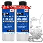 IMPRESA CPAP Cleaning Solution - 2-Pack, 8 Fl Oz Bottles - Residue-Free Citric Acid Descaler - Safe Plastic Component & Sl...
