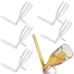 IMPRESA Mini Champagne Shooter Glasses - Reusable Plastic Champagne Shooter Set & Built-In Stands for Party Favor Pack, Ba...