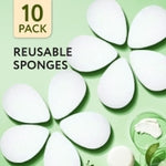 Impresa Face Scrubber Exfoliating Pads - 10 Count, White Puff - Facial Sponges for Deep Clean & Skin Buffing - Exfoliating...