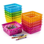 Prextex Classroom Storage Baskets Crayon and Pencill Container - Classroom Organization - Crayon Holder - Storage Basket, ...