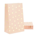 BLUE PANDA Party Favor Candy Bags - 24 Pack, Pink & Gold Foil, 5.5 x 8.6 x 3 In - Princess Favor Bags - Bulk Lollipops Ind...