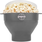 The Original Popco Silicone Microwave Popcorn Popper with Handles, Silicone Popcorn Maker, Collapsible Bowl and Dishwasher...