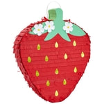 Sparkle and Bash Strawberry Pinata - 16.5 x 13 x 3 in, Pack of 1 for Fruit-Themed Party Decoration & Strawberry Decor - Ea...