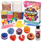 Original Stationery Air Dry Clay Cracking Kit - Multicolor Set, Ages 7+ - ASMR Clay Cracking Toy with Crackle Glaze & 12 P...