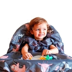 grabease Allover Waterproof Baby Bib - Machine Washable Baby Eating Essentials - Full Coverage Smock with Long Sleeves - S...