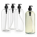 Okuna Outpost Refillable Shampoo & Conditioner Pump Bottles - 34 Oz Shampoo Pump Bottles - Non-Spill Saves Waste & Body Wa...