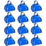 BLUE PANDA 3-Inch Cowbells with Handle - Stadium Cheering & Cow Bells for Sporting Events - Metal Noise Makers for Meeting...
