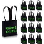 BLUE PANDA VR Party Favor Bags - 6.5" x 7" x 2" Black & Green Pack of 24 - Laser Tag Gift Bags for Boys - Sleepover Favor ...
