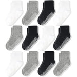 CozyWay Baby Sock Set - Non-Slip Grippers for Toddler Socks with Grippers - Arch Support for Infants - 0-6 Months, Crew - ...