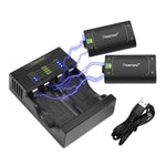 2-Pack Rechargeable Batteries Compatible with Xbox Series X, Series S, and Xbox One - Comes with 2 2500mAh Batteries and C...