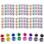 Acrylic Paint 196 Pots for Kids, Classroom, Arts & Crafts – 24 Mini Paint Packs with 8 Colors Each – Bulk Acrylic Paint Se...