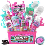 Original Stationery Slime Making Kit - Small Multicolor Unscented - ASMR Slime Kit for Kids Ages 7+ - DIY Craft Set with P...