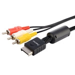 PS3 Composite Cable, PS2 Composite Cable, by Insten 6 ft Composite AV Cable Cord for Sony PlayStation 3 2 1
