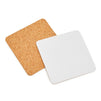 Cork Square Coaster Backings, Self Adhesive Sheets (3.7 In, 50 Pack)