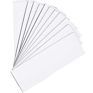 Juvale 100-Pack Bulk Magnetic Dry Erase Write On Shelf Label Strips, 3 x 1 Inches