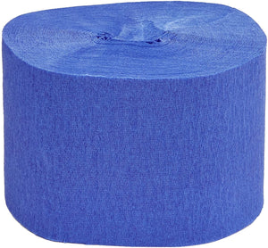 Juvale Blue Crepe Paper Party Streamers with Balloon (79 Feet, 17 Pack)
