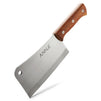 Juvale Meat Cleaver, Heavy Duty Knife with Solid Wood Handle (Stainless Steel, 8-In)