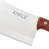 Juvale Meat Cleaver, Heavy Duty Knife with Solid Wood Handle (Stainless Steel, 8-In)