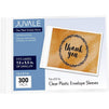 Plastic Sleeves for Card, Clear Envelope (7.6 x 5.7 In, 300 Pack)