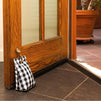 Black Plaid Heavy Duty Draft Stopper Bag, Door Weight (2 lbs, 5 x 3 x 7 In)