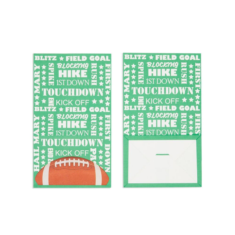 Football Party Favor Bags for Kids Sports Birthday Supplies (Green, 36 Pack)