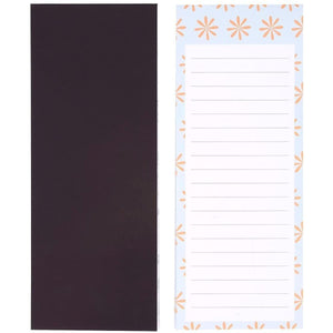6 Pack Magnetic Notepads for Fridge, Grocery To Do List (Floral, 3.5x9)