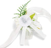 Bright Creations 6 Pack White Rose Wedding Wrist Corsage for Bridal and Bridesmaid